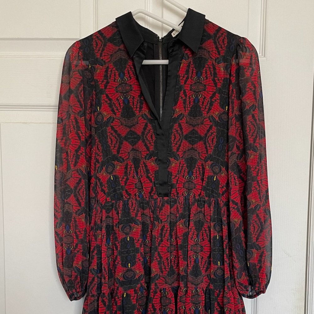 Alice + Olivia Mini Deep V Dress